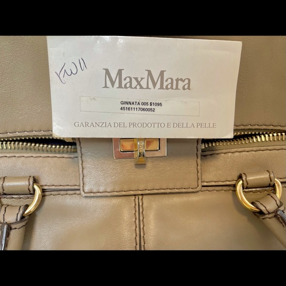 Max Mara Margaux Leather Bag/Tote - Picture 5 of 8